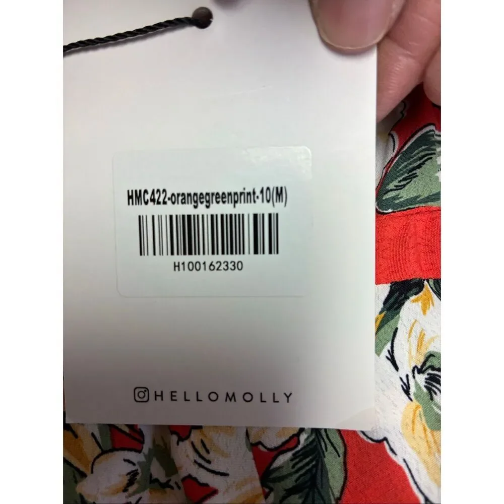 Hello Molly NWT Sweet Jacaranda Dress in Orange Floral Pattern Size 6 - Picture 10 of 10